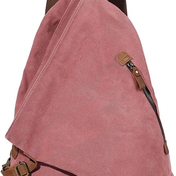 Canvas Vintage Backpack – Large Casual Daypack Outdoor Travel Rucksack Hiking Ba